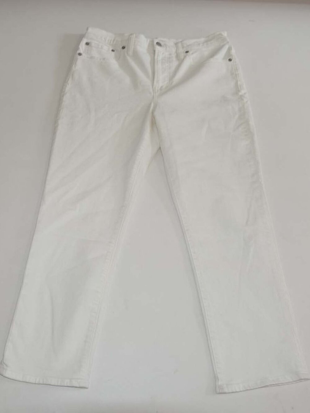 Madewell Women's The Perfect Vintage Jeans Size 29 Petite White High Rise Denim